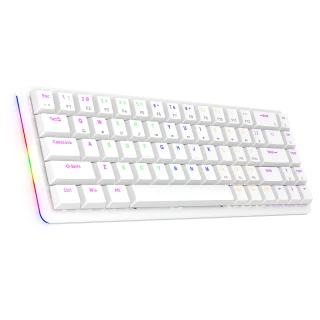 Klawiatura Rampage REBEL White Low Profile Red Switch