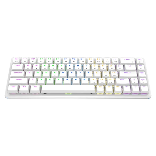 Klawiatura Rampage REBEL White Low Profile Red Switch