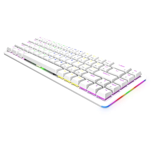 Klawiatura Rampage REBEL White Low Profile Red Switch