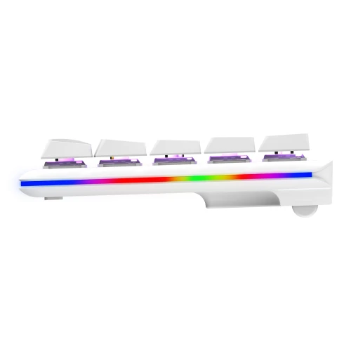 Klawiatura Rampage REBEL White Low Profile Red Switch