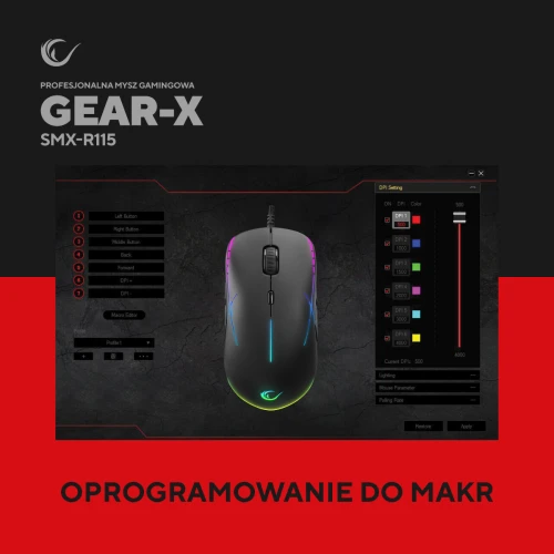 Mysz Rampage SMX-R115 GEAR-X RGB