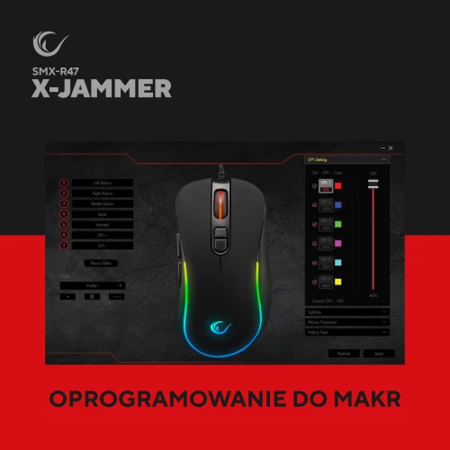 Mysz Rampage SMX-R47 X-JAMMER RGB