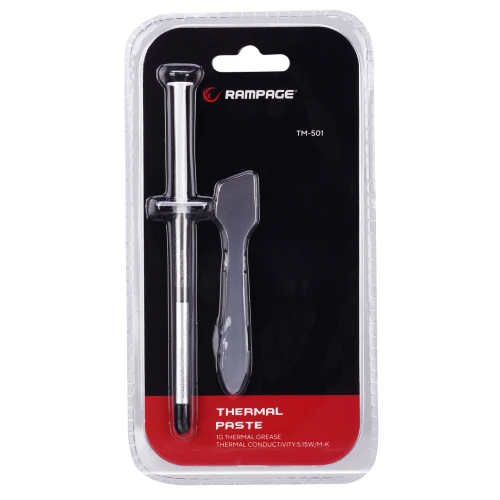 Pasta termoprzewodząca Rampage TM-501 1g 5.15w/m.K Gray