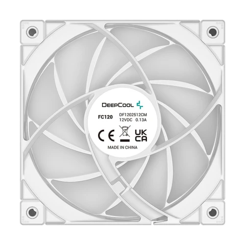 Wentylatory DeepCool FC120 120mm White - 3-pack