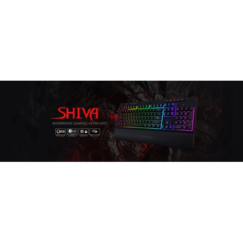 Klawiatura Redragon K512 Shiva Black RGB