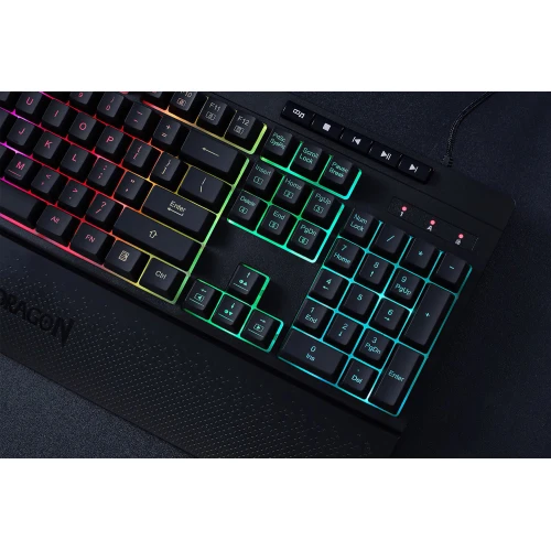 Klawiatura Redragon K512 Shiva Black RGB