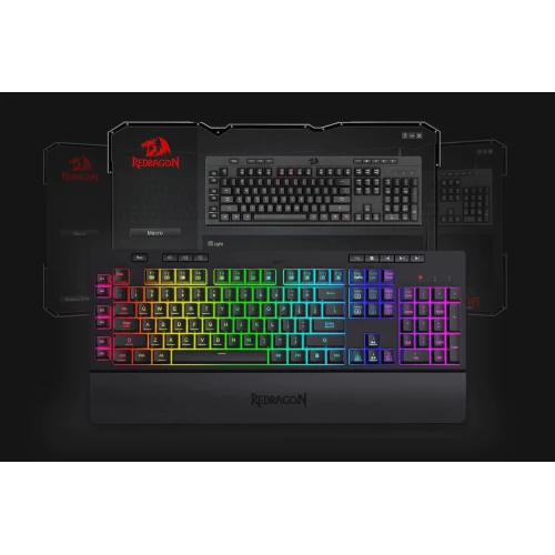 Klawiatura Redragon K512 Shiva Black RGB