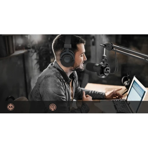 Mikrofon dynamiczny Fifine T688 USB XLR ze statywem
