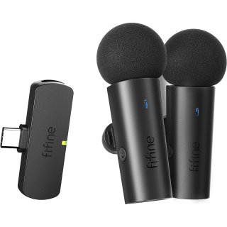 Mikrofon krawatowy Fifine M8 Mikroport Podwójny 2.4GHz