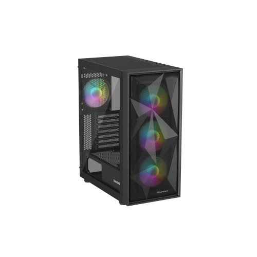 Obudowa Genesis Diaxid 605 ARGB Tempered Glass Black