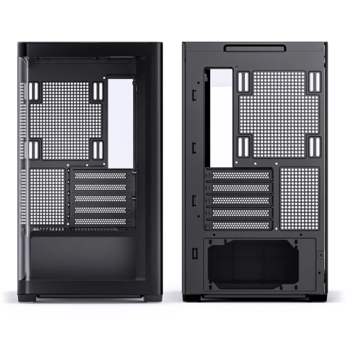Obudowa Jonsbo D300 Midi-Tower, mATX, 270 Grad, Tempered Glass - schwarz