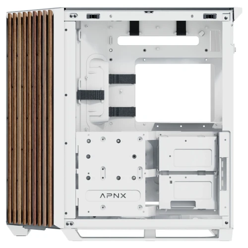 Obudowa APNX V1 Tempered Glass - Wood White