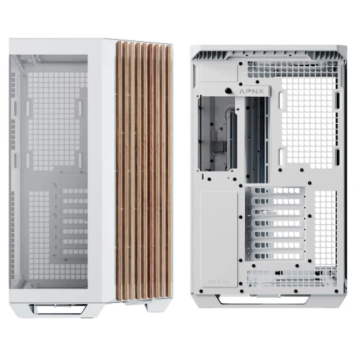 Obudowa APNX V1 Tempered Glass - Wood White