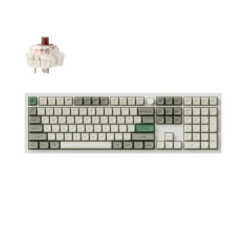 Klawiatura Keychron Q6 Max RGB Shell White Gateron Jupiter Brown