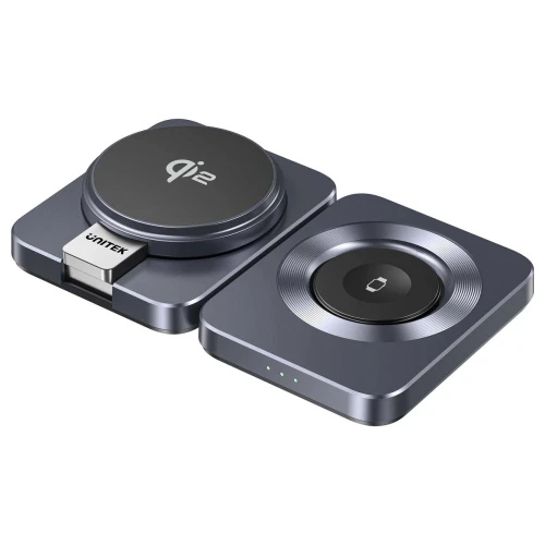 Ładowarka magnetyczna Unitek 3w1 Qi2 15W Składana stacja ładująca MagSafe