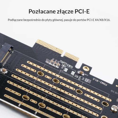 Karta PCI-E Kontroler Orico M.2 NVMe i M.2 SATA