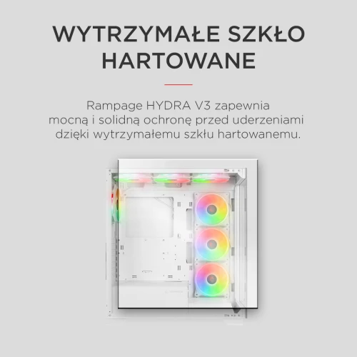 Obudowa Rampage Hydra V3 RGB Biała