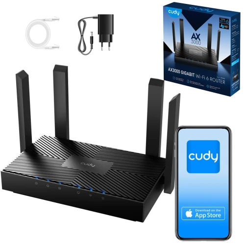Router Cudy WR3000 WiFi 6 2,4GHz/5GHz Mesh