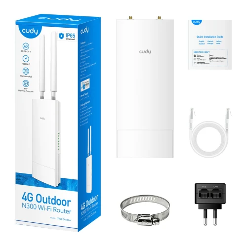 Router SIM Cudy LT400 Outdoor WiFi 4, 4G, LTE Zewnętrzny