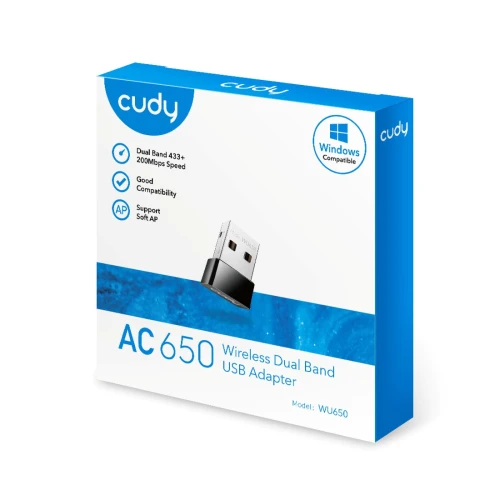 Karta sieciowa WiFi Cudy WU650 2,4GHz/5GHz USB