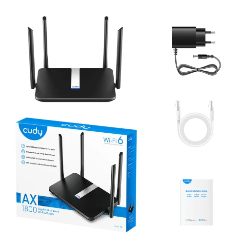 Router Cudy X6 WiFI6 2,4GHz/5GHz Gigabit Mesh