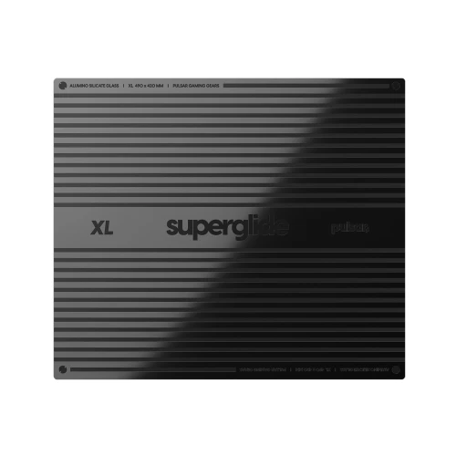 Podkładka Pulsar Superglide Glass V2 White XL - 490x420mm (szklana)