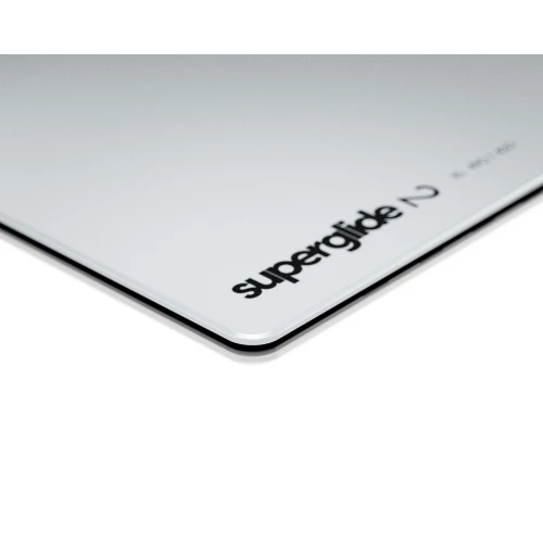 Podkładka Pulsar Superglide Glass V2 White XL - 490x420mm (szklana)