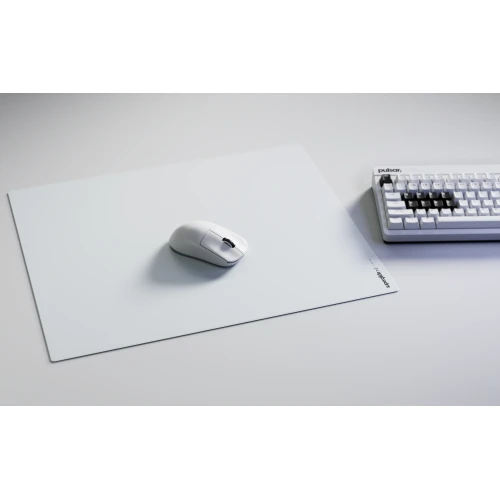 Podkładka Pulsar Superglide Glass V2 White XL - 490x420mm (szklana)