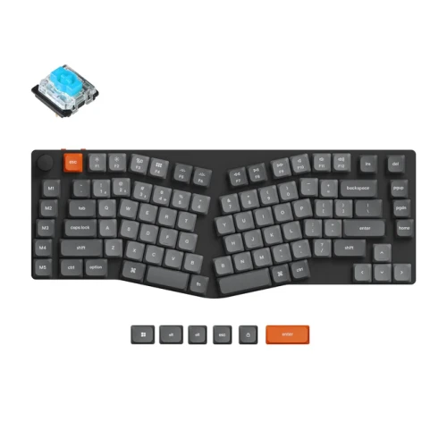Klawiatura Keychron K15 Max RGB Gateron Low Profile Blue (Hot-Swap)