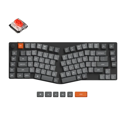 Klawiatura Keychron K15 Max White LED Gateron Low Profile Red