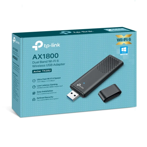 Karta sieciowa WiFi 6 TP-LINK Archer TX20U USB AX1800