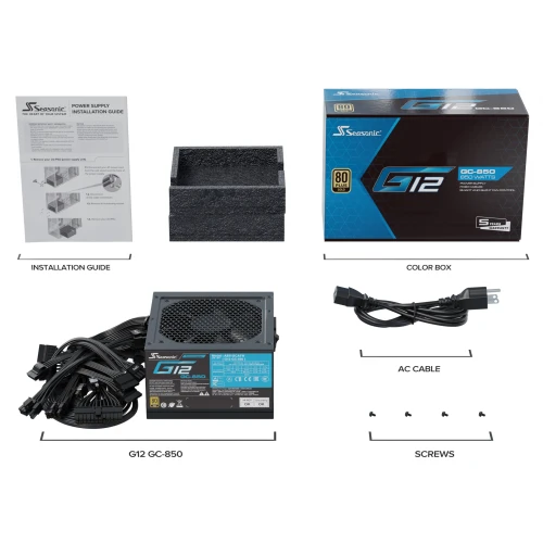 Zasilacz Seasonic G12 GC-850 v2 80Plus Gold 850W