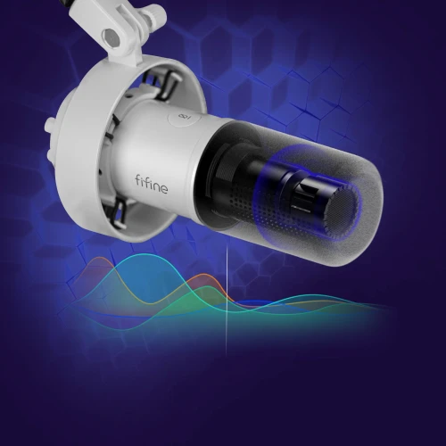 Mikrofon dynamiczny Fifine K688W White USB XLR