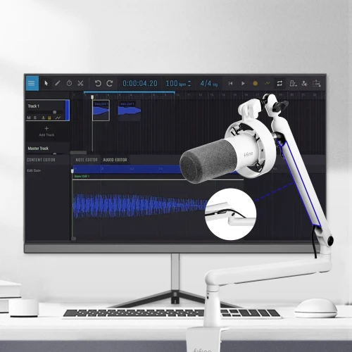 Mikrofon dynamiczny Fifine K688W White USB XLR