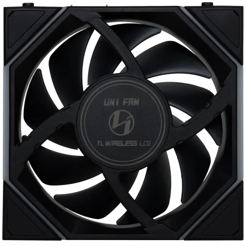 Wentylator Lian Li UNI FAN TL Wireless LCD ARGB PWM Reverse Blade Czarny – 120mm 3-pack z kontrolerem