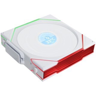 Wentylator Lian Li UNI FAN TL Wireless LCD ARGB PWM Reverse Blade Biały – 120mm