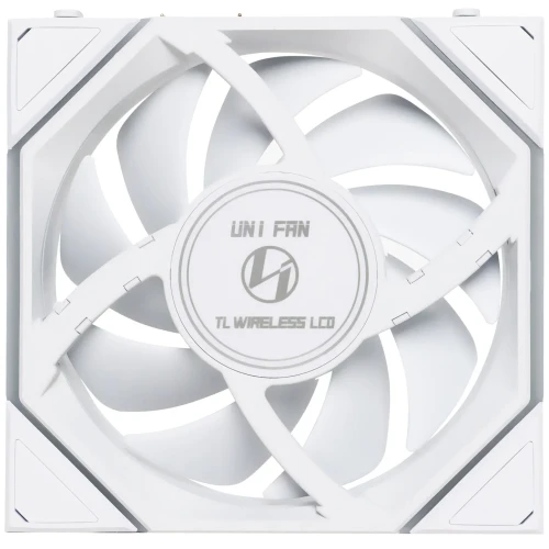 Wentylator Lian Li UNI FAN TL Wireless LCD ARGB PWM Reverse Blade Biały – 120mm