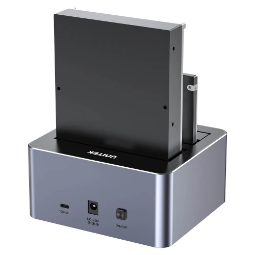 Stacja dokująca Unitek Y-3027GY01-EU HDD USB3.0 2x SATA 2,5''/3,5'' USB-C 10Gbps