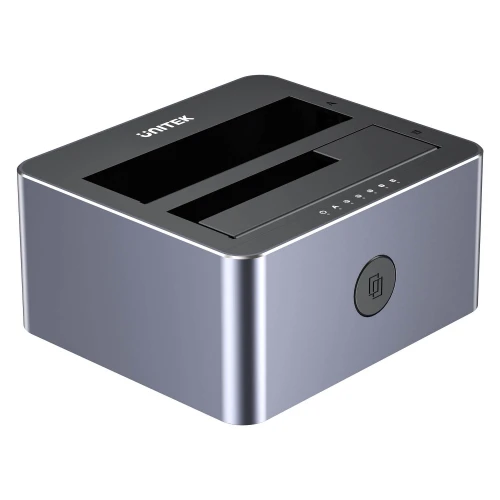 Stacja dokująca Unitek Y-3027GY01-EU HDD USB3.0 2x SATA 2,5''/3,5'' USB-C 10Gbps