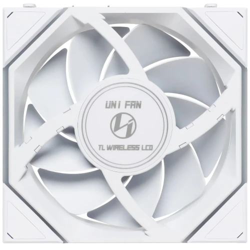 Wentylator Lian Li UNI FAN TL Wireless LCD  ARGB Biały – 120mm 3-pack z kontrolerem