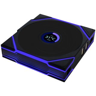 Wentylator Lian Li UNI FAN TL Wireless LCD ARGB PWM Czarny – 120mm