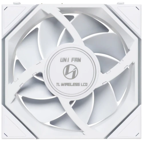 Wentylator Lian Li UNI FAN TL Wireless LCD ARGB PWM Biały – 120mm