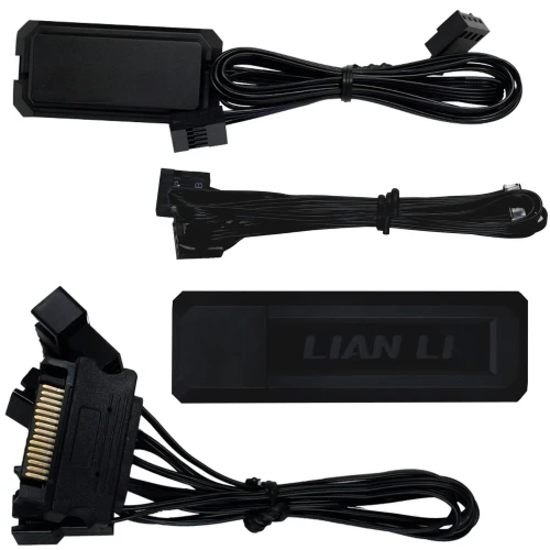 Wentylator Lian Li UNI FAN TL Wireless LCD ARGB PWM Czarny – 120mm 3-pack