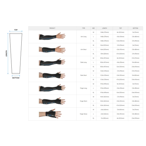 Rękaw Pulsar ES Arm Sleeve Finger Short - M