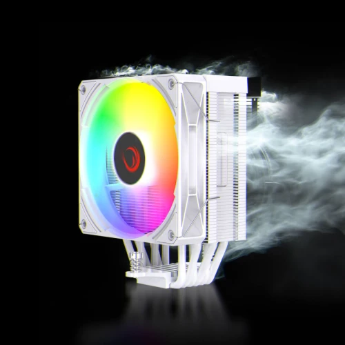 Chłodzenie Rampage Octagon C70 LCD Digital 120mm ARGB White