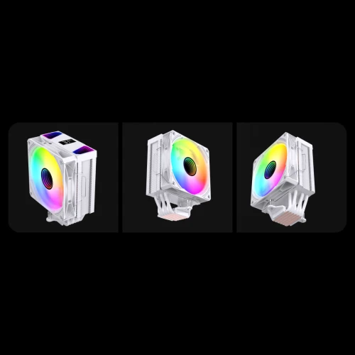 Chłodzenie Rampage Octagon C70 LCD Digital 120mm ARGB White