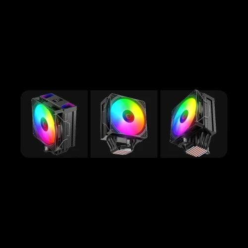 Chłodzenie Rampage Octagon C70 LCD Digital 120mm ARGB Black