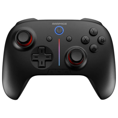Gamepad Rampage Hydra RGB Kontroler Bezprzewodowy Czarny PC/Switch/Mobile