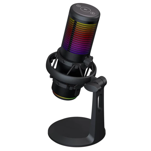 Mikrofon pojemnościowy Rampage Bemol RGB Black USB-C