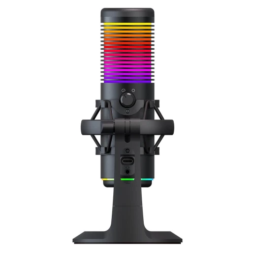 Mikrofon pojemnościowy Rampage Bemol RGB Black USB-C